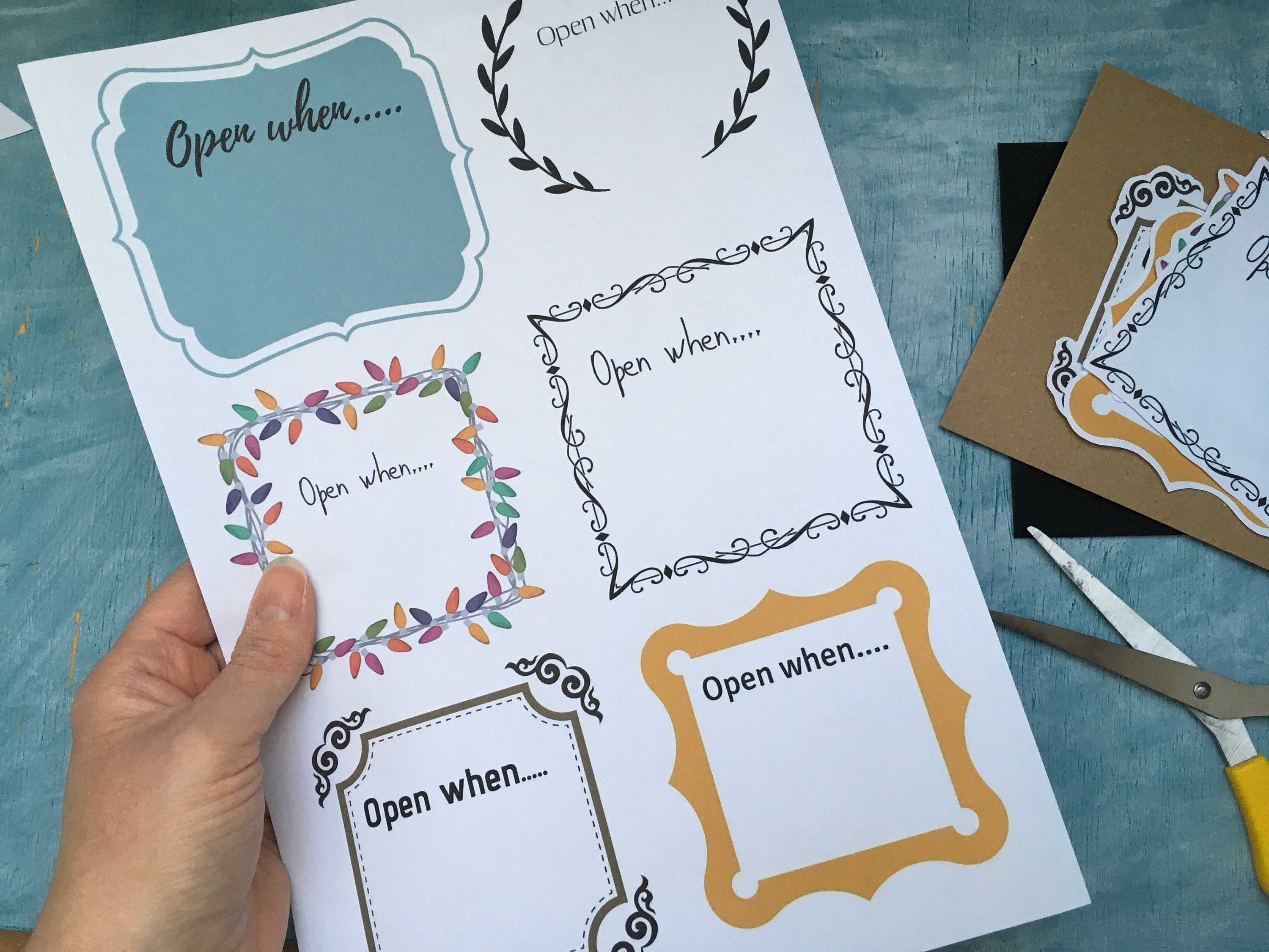 Sticker Opened Printable Open When Stickers, Letter Envelope Labels (digital Download ...