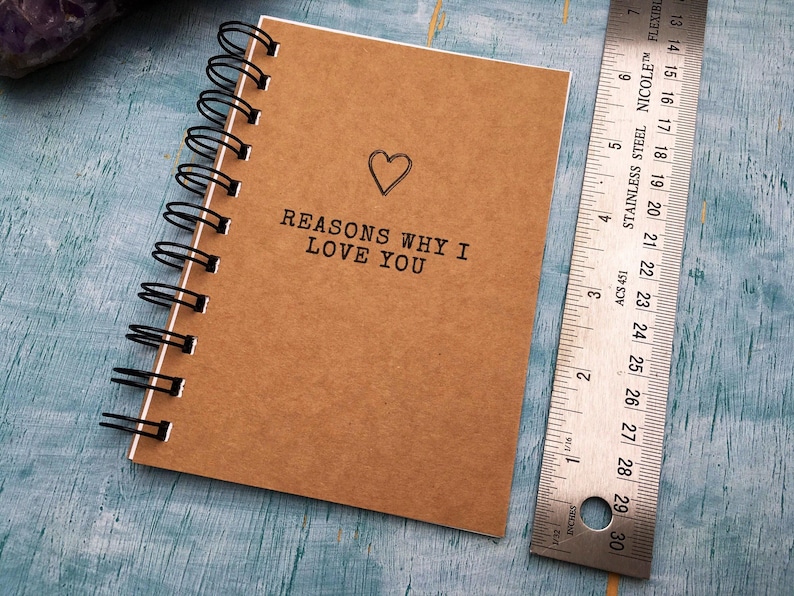 Notebook Reason Why 29 Reasons Why I Love You Mini Book of Love Notes, Long Distance First ...
