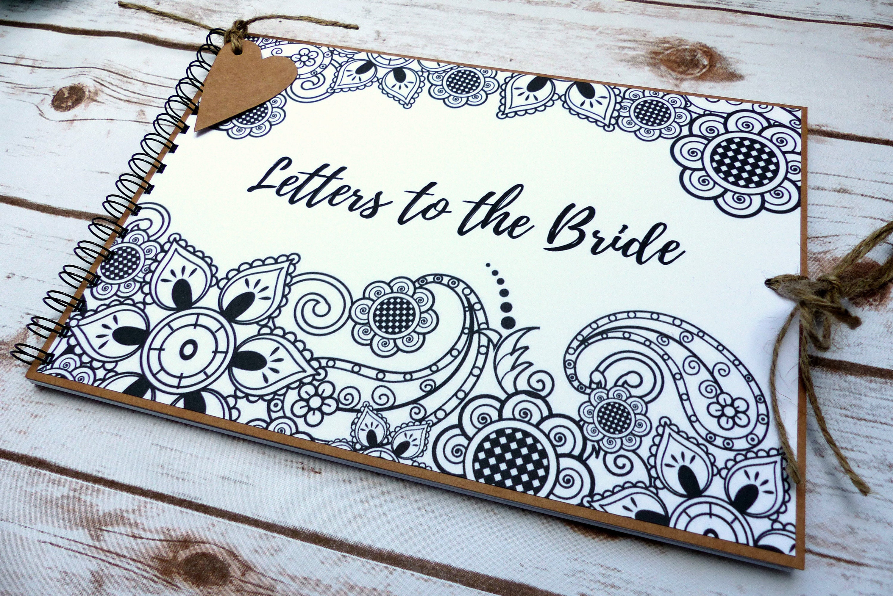 Letters to the bride scrapbook album bridal memory book Etsy