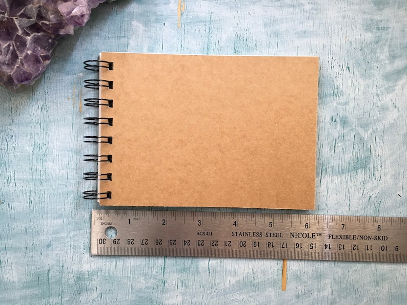 Personalised Mini leavers book, A6 blank kraft pocket custom notebook, small pocket sized autograph book for school leavers last day afbeelding 8