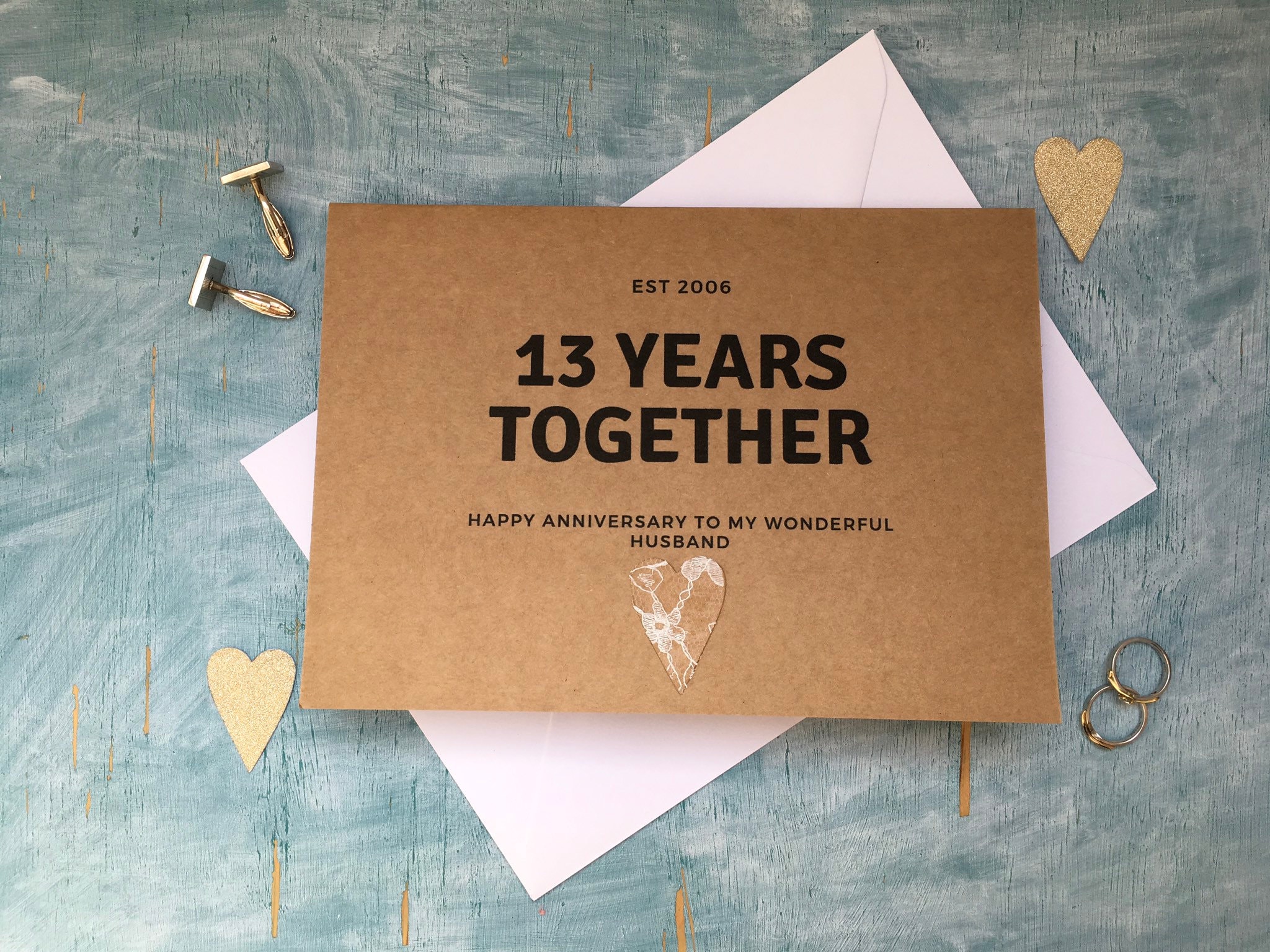 13th Wedding Anniversary Card Ubicaciondepersonascdmxgobmx