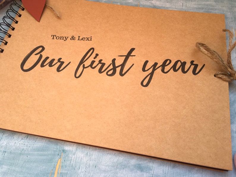 Personalised 1st Anniversary Gift Custom Scrapbook Album Etsy