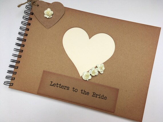 Letters to the Bride Scrapbook Album, Rustic Wedding Gift for the Bride -  Etsy