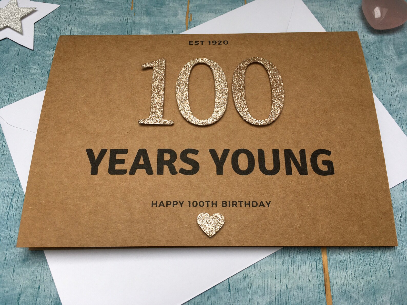 Personalised Custom 100th Birthday Card, Personalized 100th Card for ...
