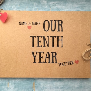 Ten Year Anniversary Photo Album - Etsy