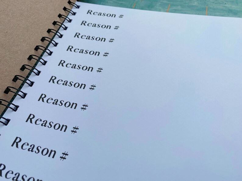 Notebook Reason Why 100 Reasons Why I Love You Book, One Hundred Reasons Why Scrapbook ...