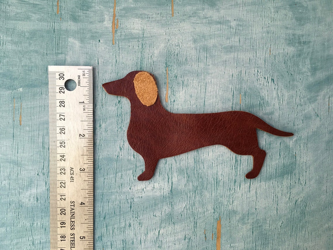 Leather sausage dog bookmark sausage dog owner gift grandpa Etsy