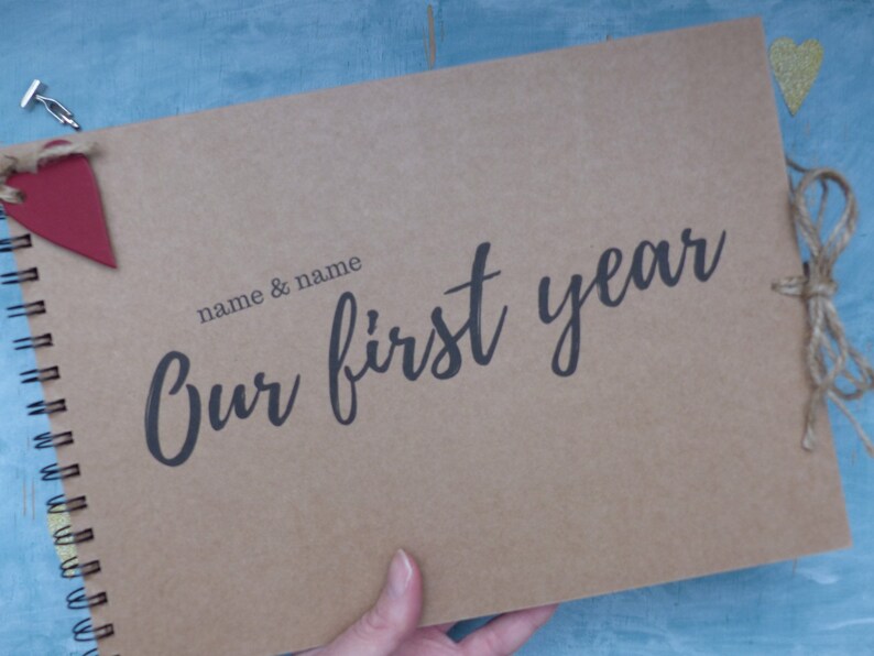Personalised Anniversary Gift Custom Scrapbook Album First Etsy UK