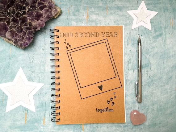 Our Second Year Together Journal Two Year Anniversary Gift | Etsy UK