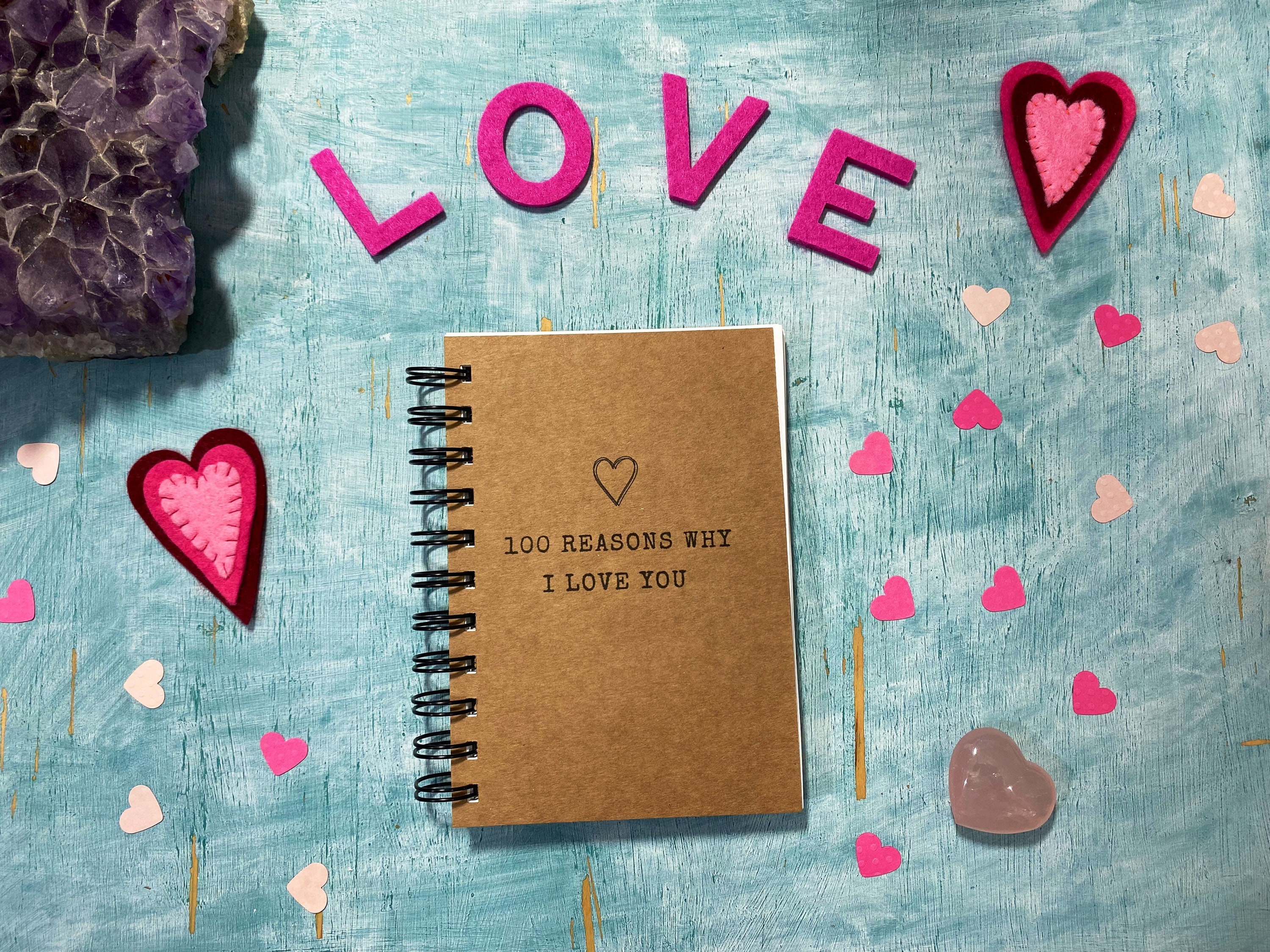 100 Reasons Why I Love You Blue: Love Notebook For Gift, This Is An Amazing  Gift For Your Loved Ones, Blue