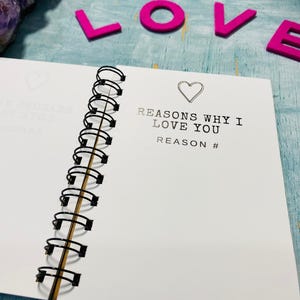 Notebook Reason Why 29 Reasons Why I Love You Mini Book of Love Notes, Long Distance First ...