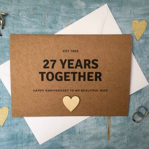 Carte Personnalisee Du 7eme Anniversaire Carte 7 Ans Ensemble Etsy