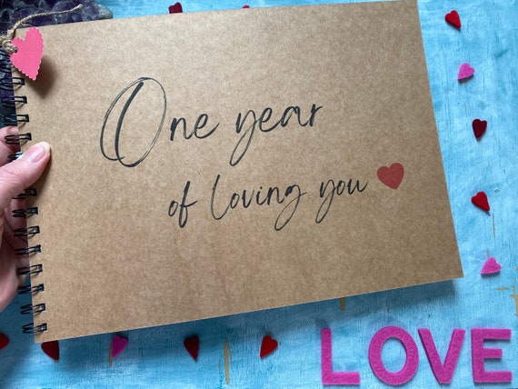 1 YEAR ANNIVERSARY SCRAPBOOK FOR MY BF! scrapbook with me, page