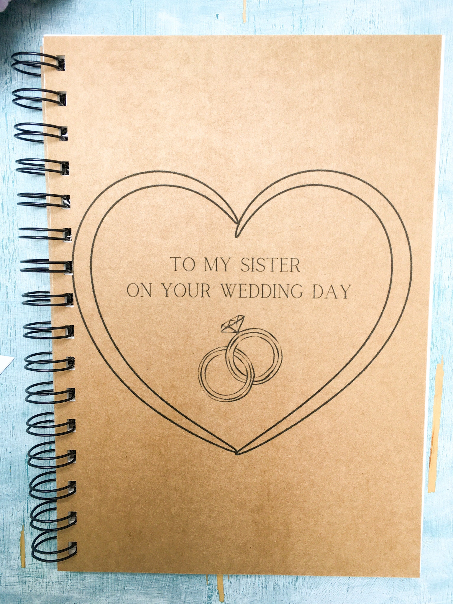 To My Sister on Your Wedding Day Scrapbook Journal Wedding - Etsy UK