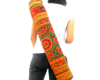 Yoga Mat Bag yoga sling bag Yoga Bag Sports Bags Pilates Mat Bag Women bag Yoga Embroidery Bag Multi Color Yoga Bag Gift Bag Handmade bag