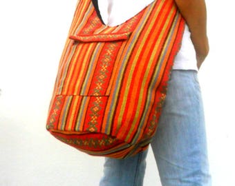 Woven Sling Bag, Ethnic Bag, Boho Bag, Hobo Bag, Hippie Bag, Shoulder Bag, Messenger Bag, Diaper Bag, Casual bag, Everyday Bag