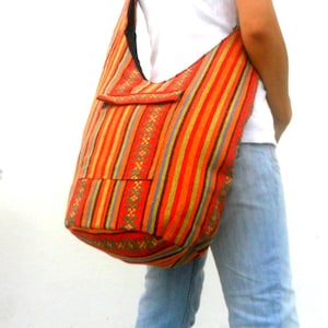 Woven Sling Bag, Ethnic Bag, Boho Bag, Hobo Bag, Hippie Bag, Shoulder Bag, Messenger Bag, Diaper Bag, Casual bag, Everyday Bag