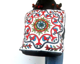 Tote bag Lady Women vintage Bag Ethnic bag Bohemian Bag Handbag Embroidery Bag Shoulder Bag Hippie Boho Purse