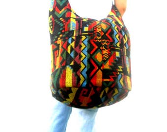 Shoulder Bag Sling Thai Hippie Hobo Everyday Bag Hobo Crossbody Bag Boho Bohemian Bag Purse Multi Color Messenger Sling Gift Bag