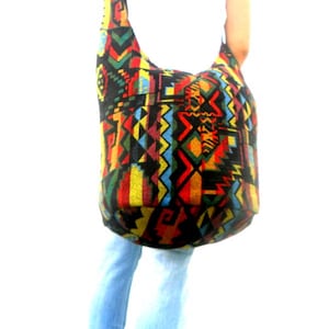 Shoulder Bag Sling Thai Hippie Hobo Everyday Bag Hobo Crossbody Bag Boho Bohemian Bag Purse Multi Color Messenger Sling Gift Bag