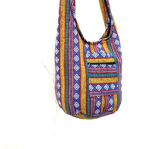Gewebte Sling Bag ethnische Boho Tasche Hobo Tasche Hippie Tasche Umhängetasche Messenger Bag Windel Tasche Casual Bag Rasta Tasche Alltagstasche