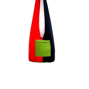 Umhängetasche, Schwarz Grün Umhängetasche, Boho Tasche, Hobo Tasche, Hippie Tasche, Schultertasche, Handtasche, Boho Tasche, Alltagstasche, Geschenk