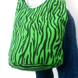 Shoulder Bag Bohemian Bag Black Green Color Zebra Bag Messenger Bag Hippie Hobo Crossbody Bag Boho Purse Sling Thai art Gift Bag