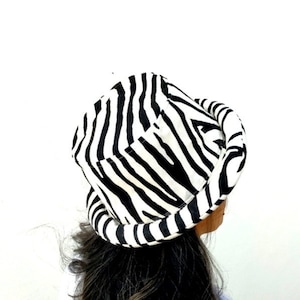 Zebra Striped Bucket Hat, Animal Hat, Bucket Hat, Bohemian Hat, Safari hat, Festival Hat, Jamaican Hat, Sun Hat, jungle Bucket Hat, Gift