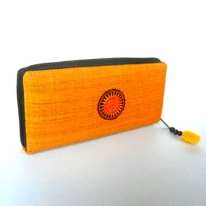 Hanf Brieftasche, gelbe Brieftasche, Frauen Brieftasche, Hippie Brieftasche, Vegan Brieftasche, Boho Geldbörse, Hmong Geldbörse ethnische Geldbörse Boho Geschenk Brieftasche