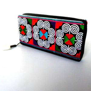 Portefeuille bohème, portefeuille bohème, portefeuille brodé, portefeuille femme, portefeuille hippie, portefeuille ethnique, sac à main bohème, sac à main, sac à main ethnique, cadeau