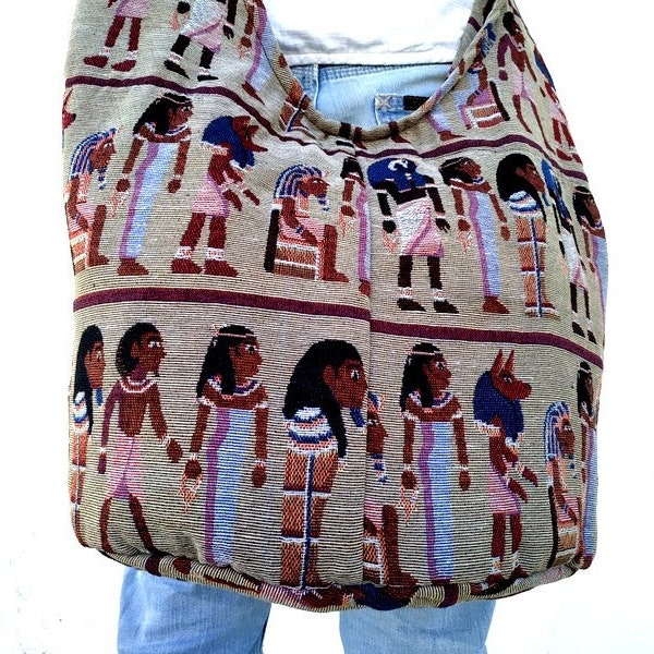 Sac égyptien, Hieroglyphics Sling Hobo Bag, Sac d'inspiration égyptienne, Pharaoh Egypt, Sac ethnique, Hippie Bag, Messenger Bag, Everyday Bag, Purse
