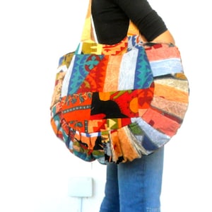 Tote bag Lady Women Bag Ethnic bag  Patchwork Bag  Bohemian Bag Multicolor Bag Shoulder Bag Hippie Boho Purse Messenger Gift Bag 20&quot;x16&quot;