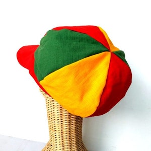 Rasta Cap, Reggae Cap, Jamaica Hat, Army Cap, Rasta Dreadlocks Hat, Reggae Army Cap, Hippie Cap, Rasta Hat, Rastafari Cap, Dubwise Cap