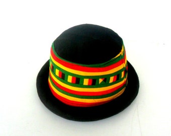 Bucket Hat Boho Rasta Hat Hemp Hat Hippie Reggae Bucket hat unisex Cap hat Bohemian Jamaican hat Sun Hat gift