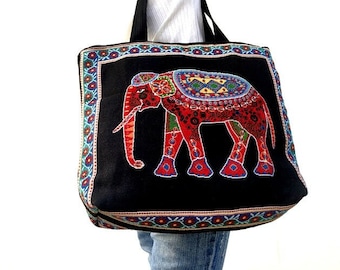 Elephant Tote Bag, African Animal Tote, Elephant Lover