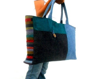 Tote bag, Patchwork Bag, Diaper bag, Everyday bag, Ethnic bag, Bohemian Bag, Vegan Bag, Woven Bag, Shoulder Bag, Hippie Boho Purse Gift Bag