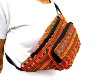 Rasta Hip Bag, Hippie Bum Bag, Fanny Pack, Tribal Waist Bag, Boho  Fanny Pack, Travel Pouch, Belt Waist Bag, Hippie bag, Ethnic bag