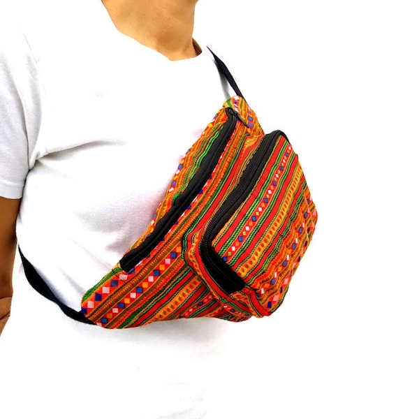 Rasta Hip Bag, Hippie Bum Bag, Fanny Pack, Tribal Waist Bag, Boho  Fanny Pack, Travel Pouch, Belt Waist Bag, Hippie bag, Ethnic bag