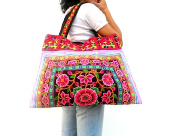 Bolso Tote, Bolso Étnico, Bolso Bordado, Bolso Hmong, Bolso Boho, Bolso Boho, Bolso, Bolso Bandolera, Bolso Hippie,