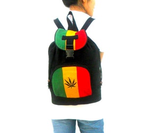 Rasta Backpack, Bohemian Bag, Marley Bag, Hobo Backpack, Hippie Bag, Purse, Handbag, boho Backpack, jamaica Bag, Everyday Bag, Gift Backpack