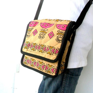 Crossbody Bag, Messenger Bag, Bohemian Bag, Multicolor Boho Bag, Handmade, Everyday Bag, Purse, Hippie, Hobo Bag, Thai Gift bag