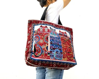 Bolso Laurel Burch Feline, Bolso para gatos, Amante de los gatos, Bolso para gatos, Bolso de hombro, Hippie, Boho, Monedero, Bolsa de regalo