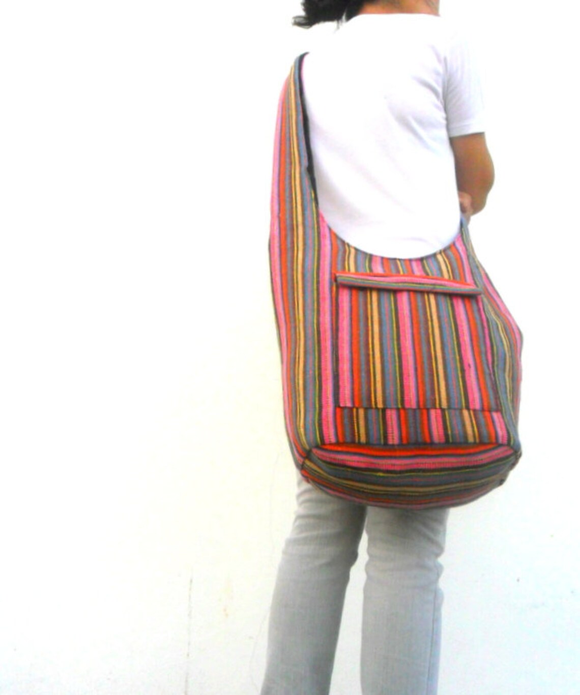 Woven Sling Bag Ethnic Boho Bag Hobo Bag Hippie Bag Cotton Etsy