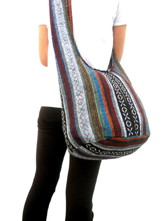 Shoulder Bag Woman Boho Hippie  Cotton Shoulder Bag Bohemian