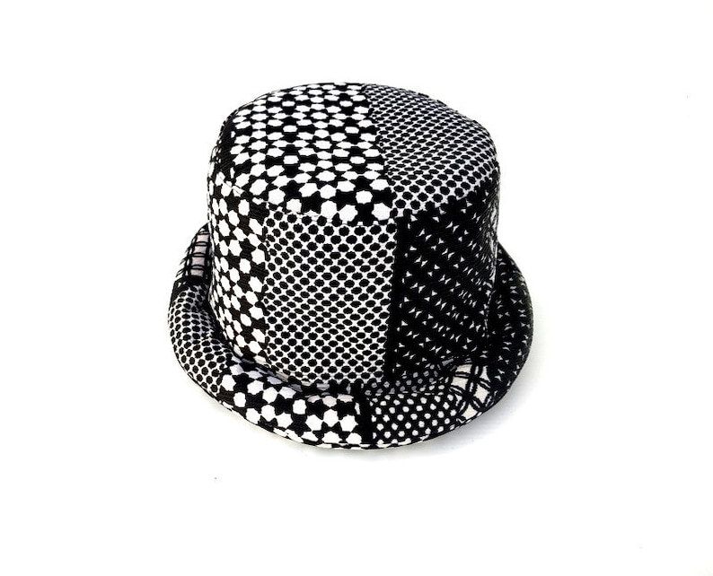 Bohemian Hat Festival Rolled Brim Hat Hippie Hat Hobo Hat Vegan Bucket Hat Gypsy Hat Artisan Bucket Hat Festival Hat Hipster hat