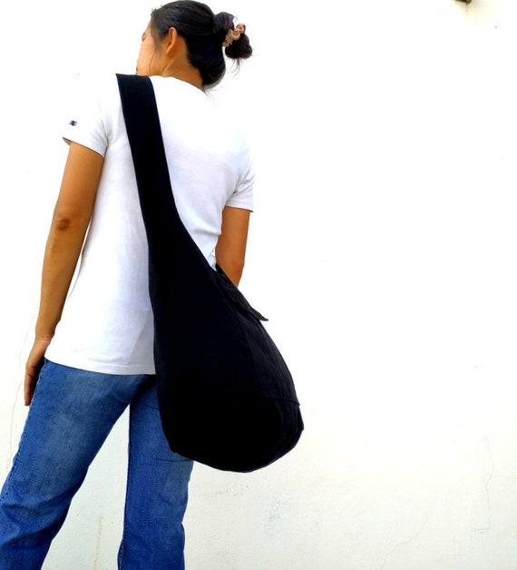 Shoulder Bag Bohemian Bag Messenger Bag Crossbody Bag Sling Thai Hippie  Hobo Bag Boho Purse Black Color Sling Gift Bag 