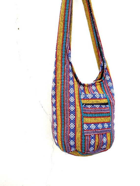 Woven Sling Bag Ethnic Boho Bag Hobo Bag Hippie Bag Crossbody