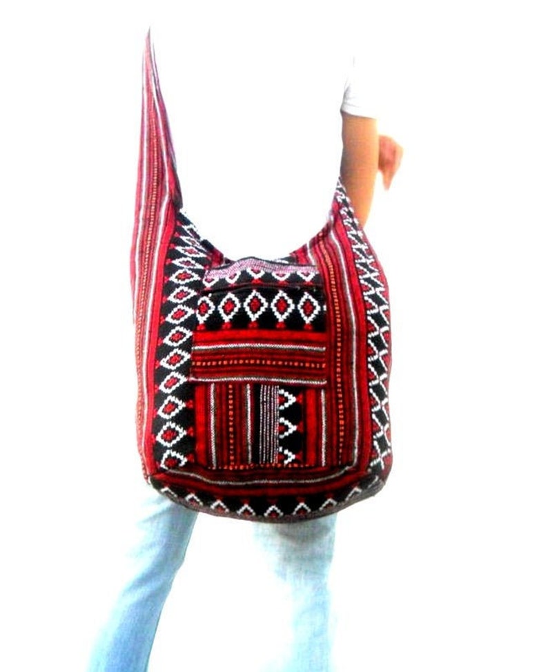 Woven Sling Bag Ethnic Boho Bag Hobo Bag Hippie Bag Etsy