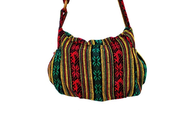 2 Pcs Rasta Jamaica Shoulder Bag Reggae Hippie Beach tote Handbag w//Rastafari Earring and Necklace set