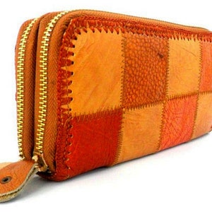 Leather Clutch Wallet, Long Wallet, Women Wallet, Leather Wallet, Ethnic Wallet, Boho Purse, Hmong Purse, Ethnic Purse, bohemian Gift Wallet